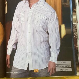 Classic Blue and White Striped Dress Shirt